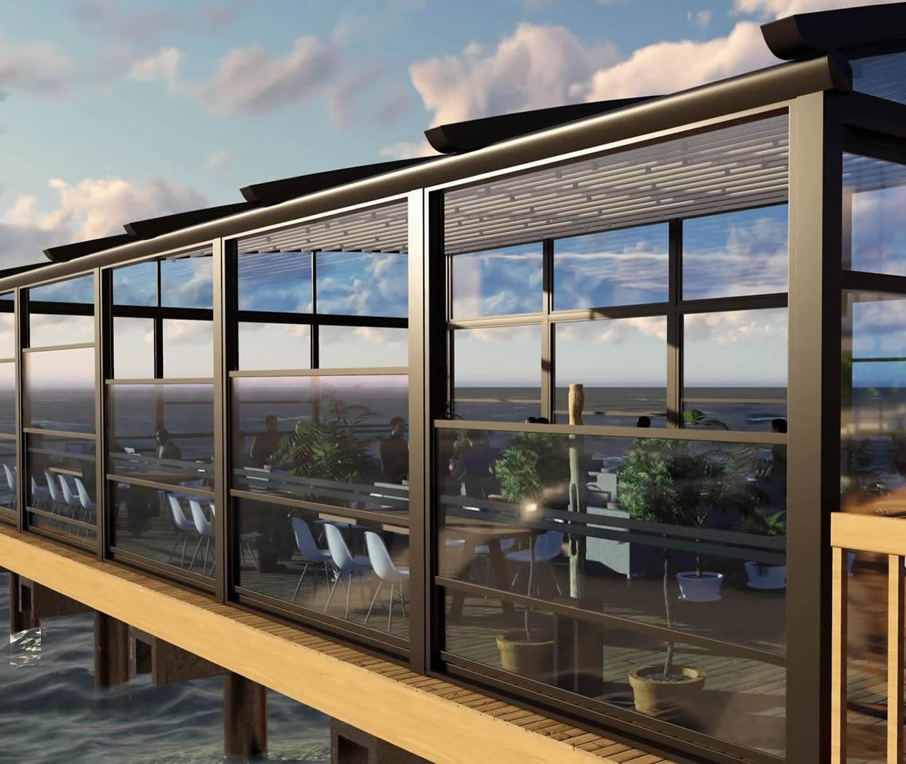 Tambalkon Silinebilir Giyotin Cam Balkon